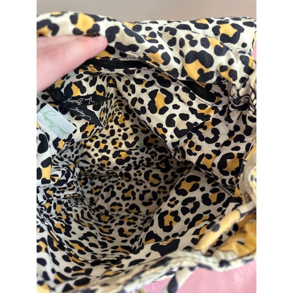 Vera Bradley yellow and black drawstring backpack and shoulder bag - Picture 6 of 10